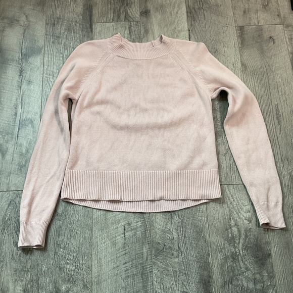 Daily Ritual Womens XS Pink Long Sleeve Knit Sweater Mock Neck - Picture 1 of 5